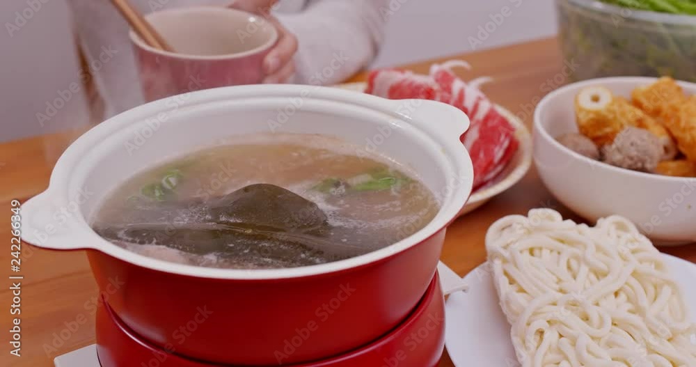 Chinese hot pot dinner Chinese hot pot dinner