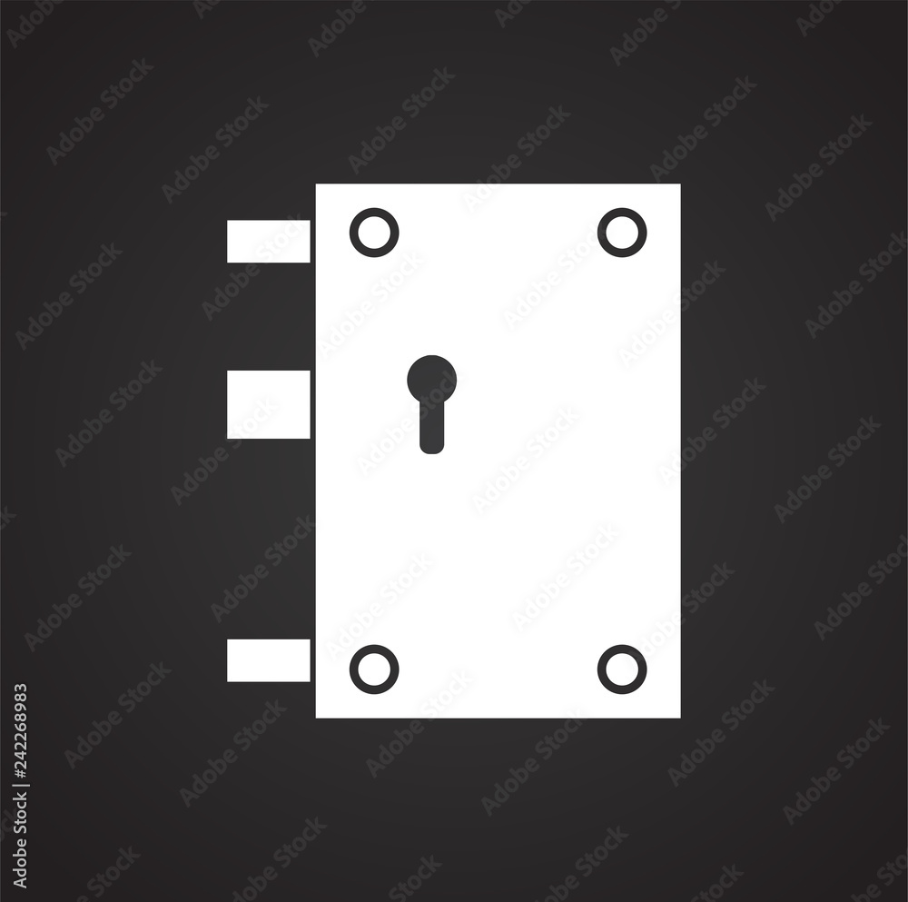 Lock icon on black background for graphic and web design, Modern simple vector sign. Internet concept. Trendy symbol for website design web button or mobile app Lock icon on black background for graphic and web design, Modern simple vector sign. Internet concept. Trendy symbol for website design web button or mobile app