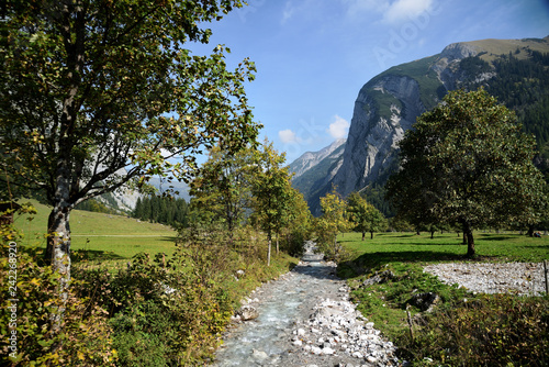 Bergbach am großen Ahornboden im Karwendel Gebirge photo