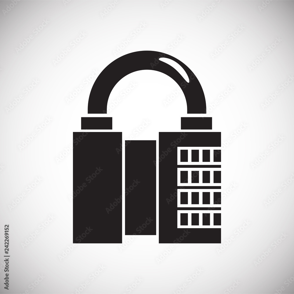 Lock icon on white background for graphic and web design, Modern simple vector sign. Internet concept. Trendy symbol for website design web button or mobile app Lock icon on white background for graphic and web design, Modern simple vector sign. Internet concept. Trendy symbol for website design web button or mobile app