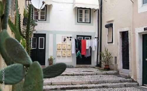 Narrow street of Lisobon photo