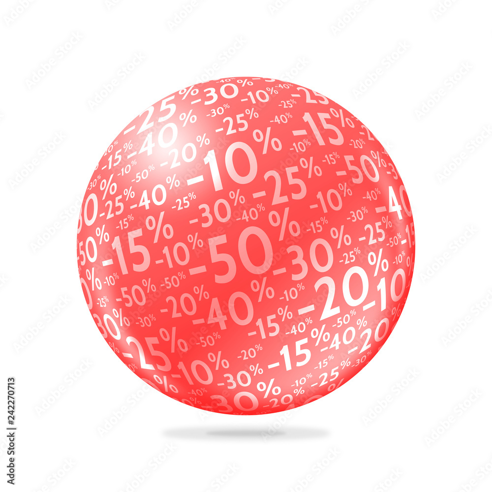 Sphère Fond de -10% à -50% Sphère Fond de -10% à -50%