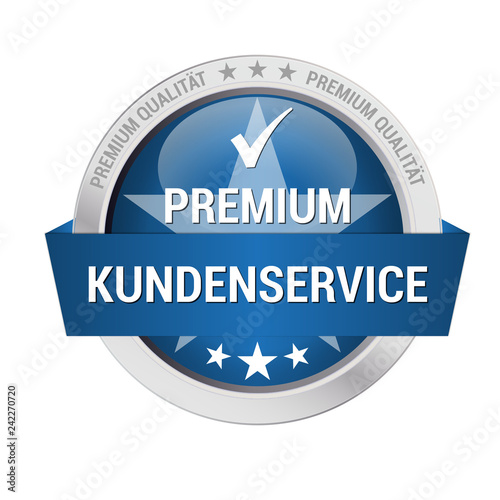 blaues Gütesiegel für Premium Kundenservice