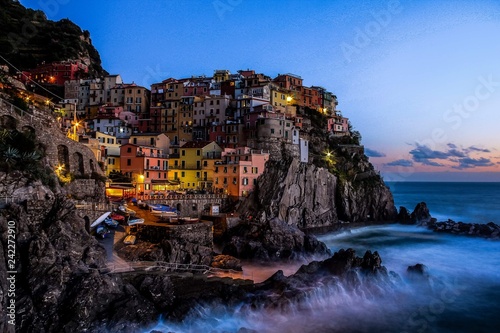 Obraz na płótnie Cinque terre long exposure
