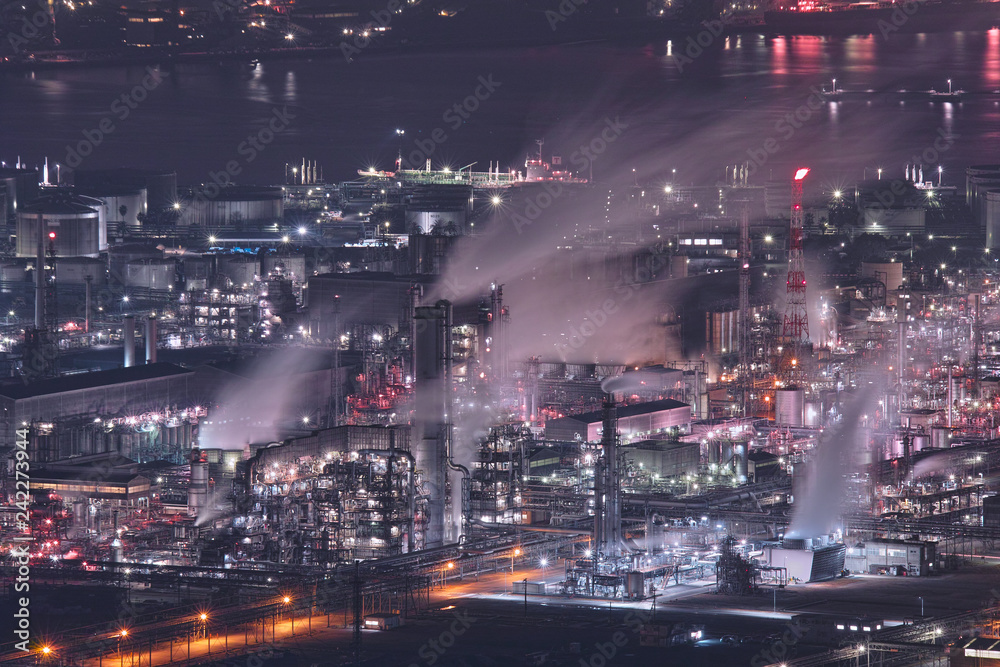 Fototapeta premium 水島工場夜景