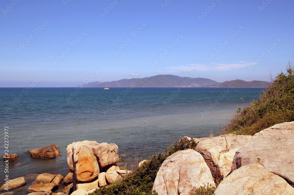 Hon Chong Promontory also known as the Stone Garden. One of the tourist attractions located near the city of Nha Trang, Vietnam 