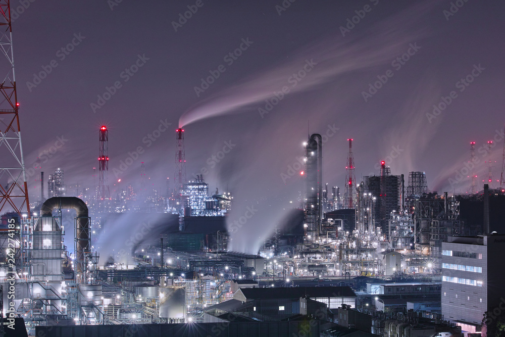 水島工場夜景 水島工場夜景