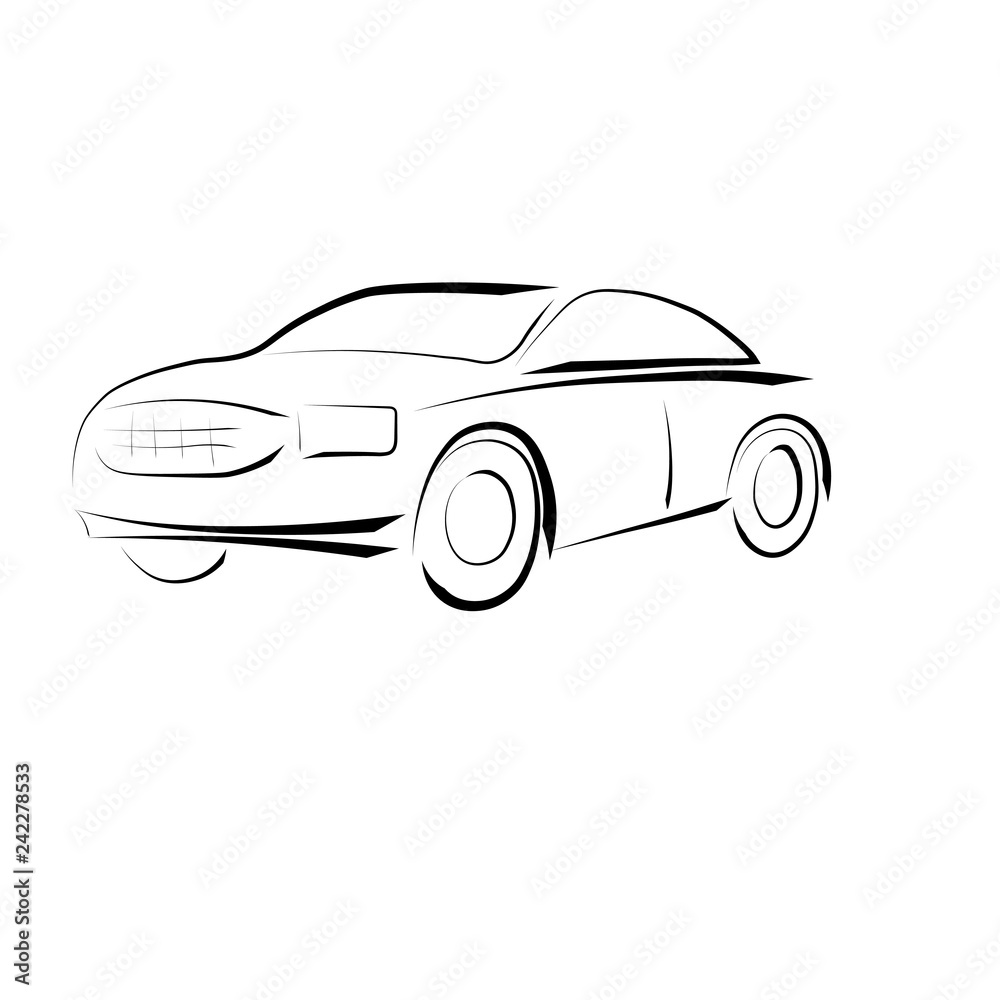The image of the car for the logo, advertisement
