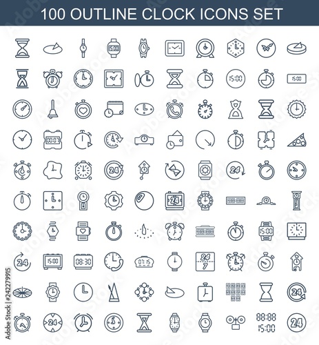 clock icons