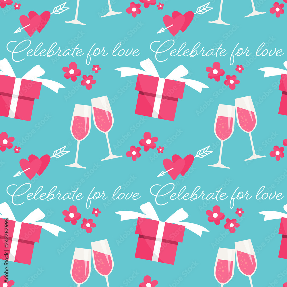 Valentine's Day seamless pattern Valentine's Day seamless pattern