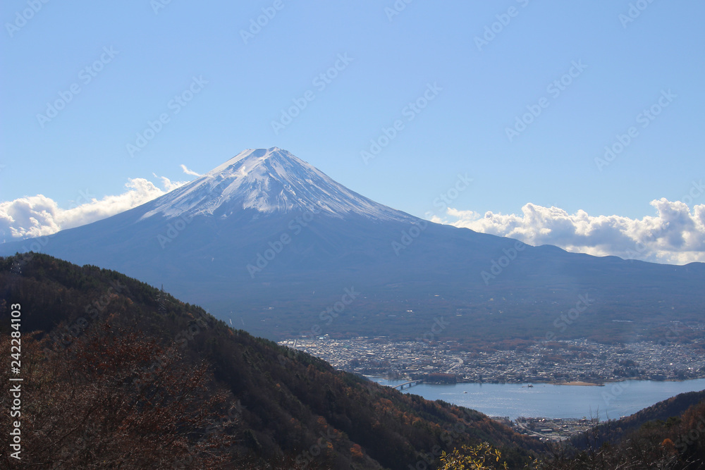 御坂峠から望む富士山