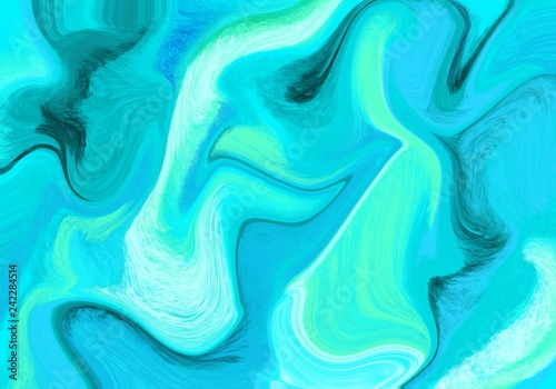 Abstract background with beautiful fantasy ink patterns. Liquid paint. Fluid art. The ornament of marble. Art design for your design. Colorful bright combination of colors. Modern colorful flow.