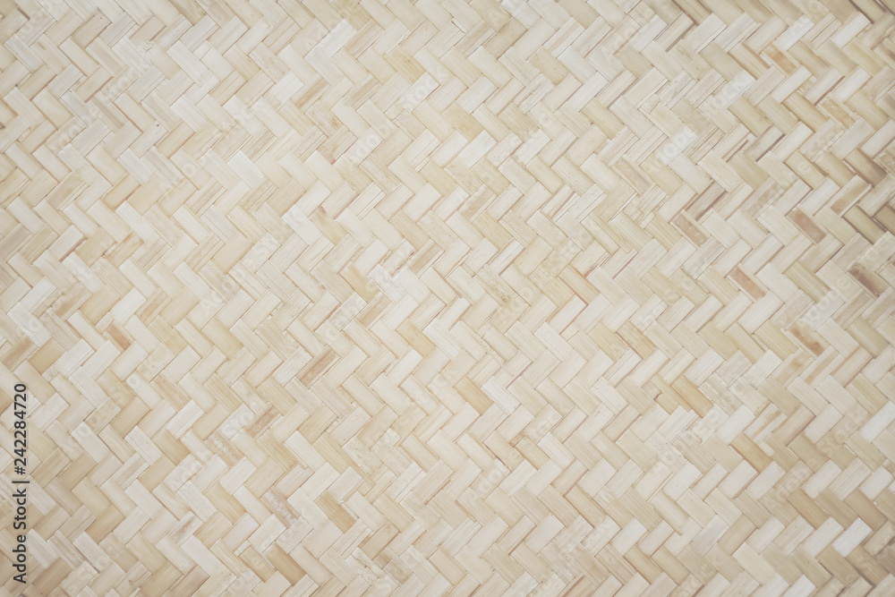Wood woven mat texture nature seamless patterns for light brown wall background Wood woven mat texture nature seamless patterns for light brown wall background