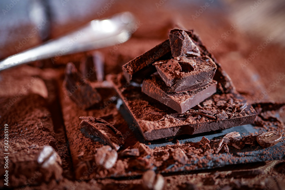 chocolate and dark background space chocolate and dark background space