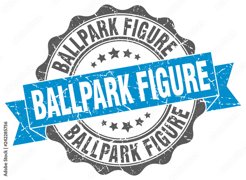 Fototapeta premium ballpark figure stamp. sign. seal