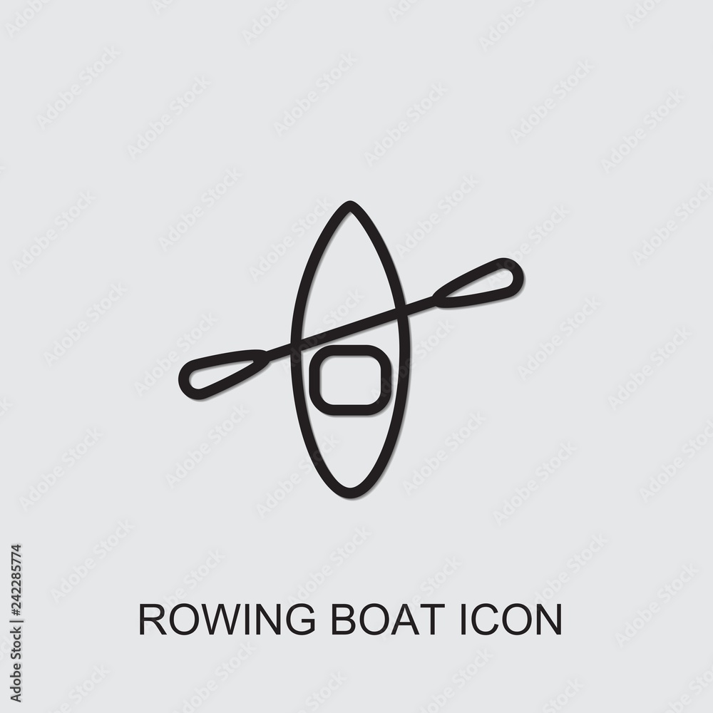rowing boat icon rowing boat icon