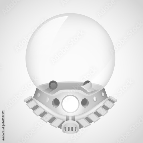 Cosmonaut helmet astronaut spaceman tantamareska retro space sci-fi design vector Illustration