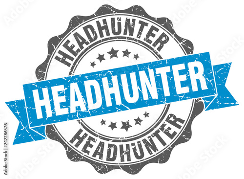 headhunter stamp. sign. seal