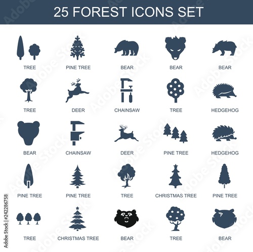 25 forest icons