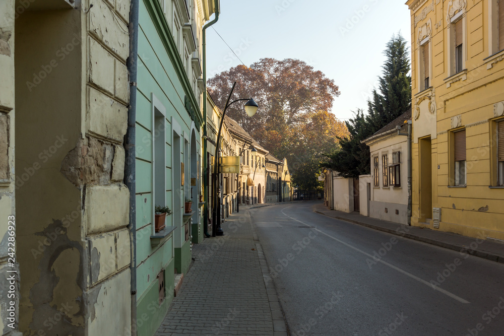 Obraz premium Panorama of center of town of Srijemski Karlovci, Vojvodina, Serbia