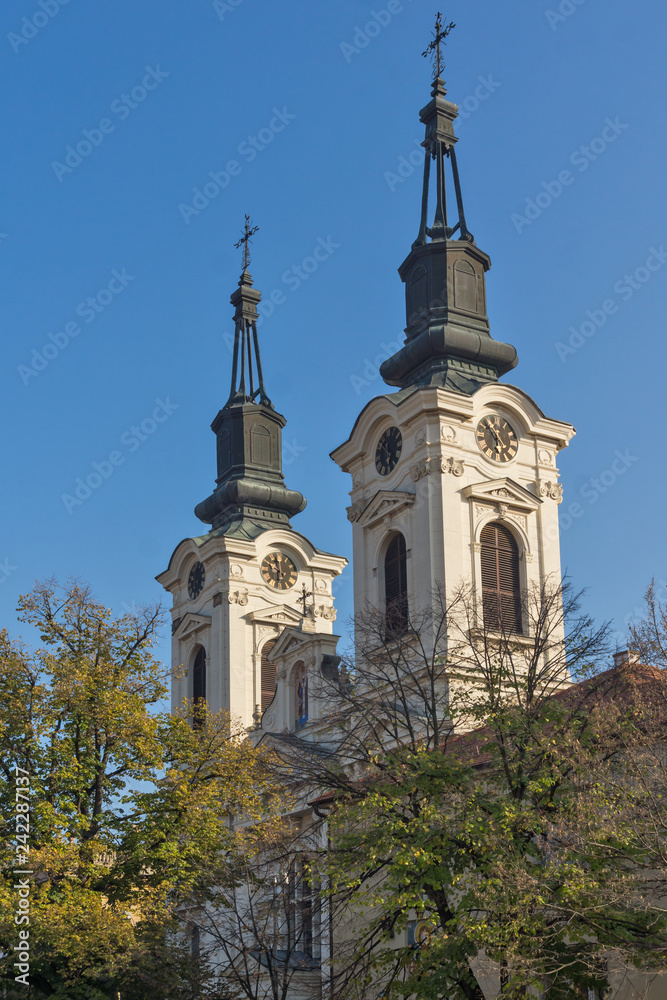 Fototapeta premium Orthodox St. Nicholas Cathedral in town of Srijemski Karlovci, Vojvodina, Serbia