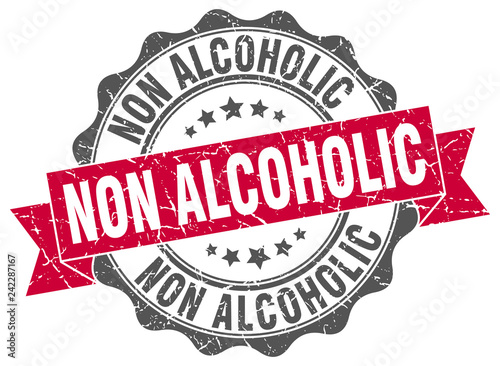 non alcoholic stamp. sign. seal