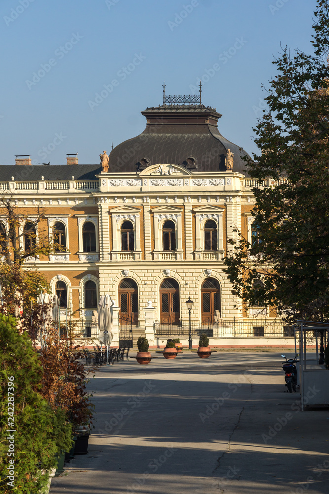 Fototapeta premium Panorama of center of town of Srijemski Karlovci, Vojvodina, Serbia