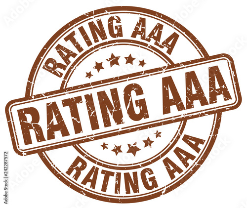 rating aaa brown grunge round vintage rubber stamp