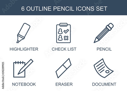 pencil icons