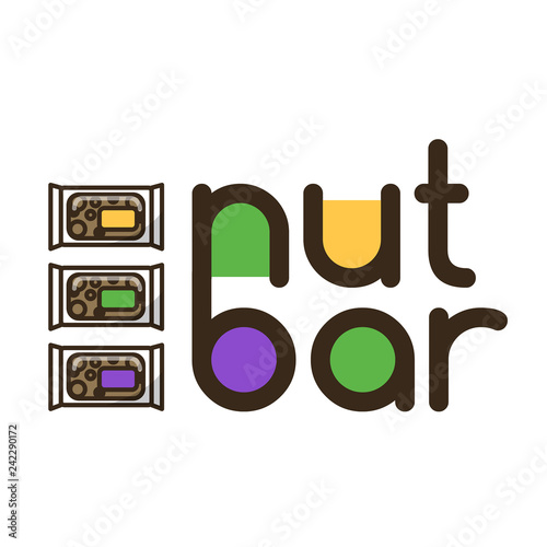  logotype with three nut snacks