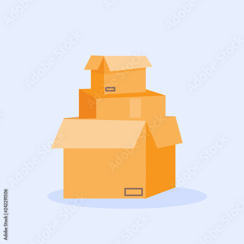  cardboard boxes