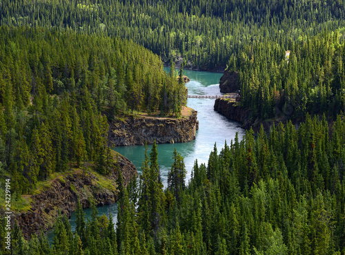 Yukon river near Whitehorse - Miles Canyon, Yukon, Yukon Territory, Canada