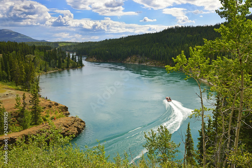 Yukon river near Whitehorse - Miles Canyon, Yukon, Yukon Territory, Canada