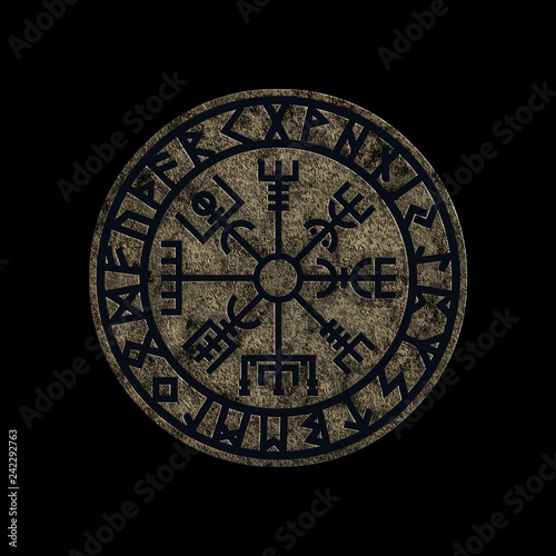 Vegvisir Viking Compass Rune