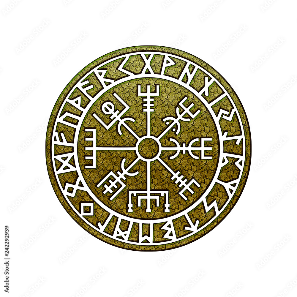 Vegvisir Viking Compass Rune