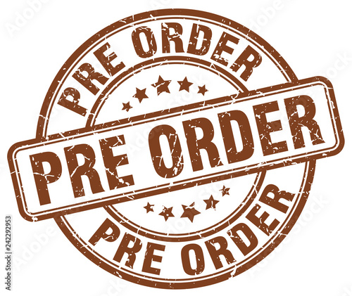 pre order brown grunge stamp