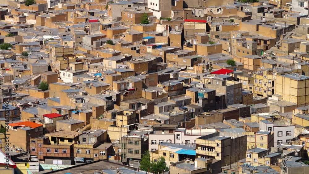 Birds eye view of residential buildings in Tabriz, Azerbaijan Birds eye view of residential buildings in Tabriz, Azerbaijan