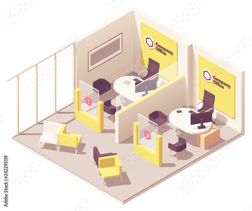 Vector isometric customer service department