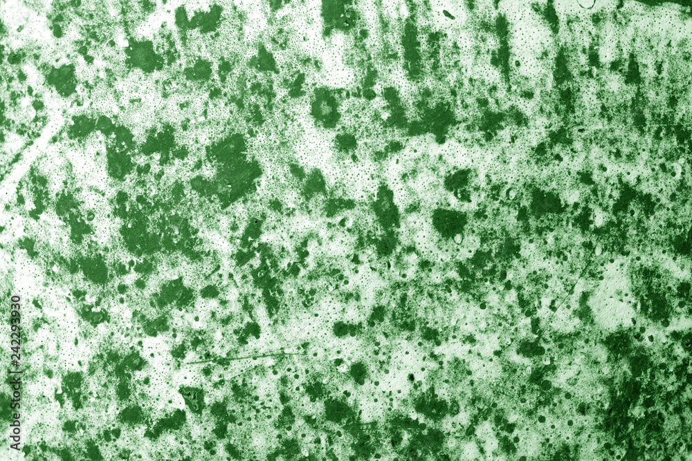 Part of old ceramic plate close-up in green tone. Part of old ceramic plate close-up in green tone.