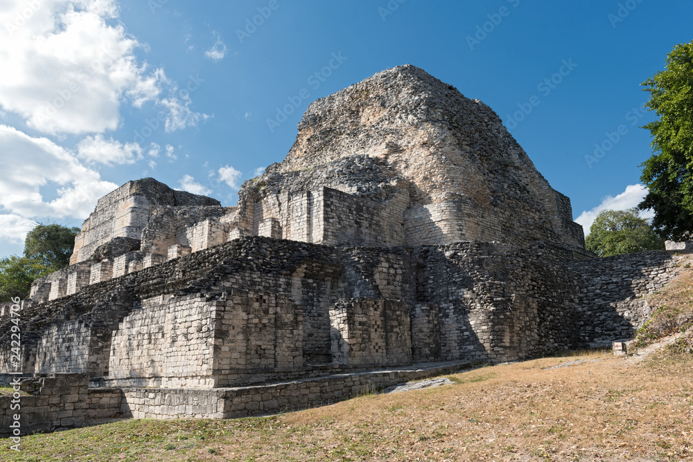 the ruins of the ancient mayan city of hormiguero, campeche, Mexico