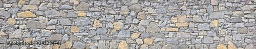 Rustic natural stone wall