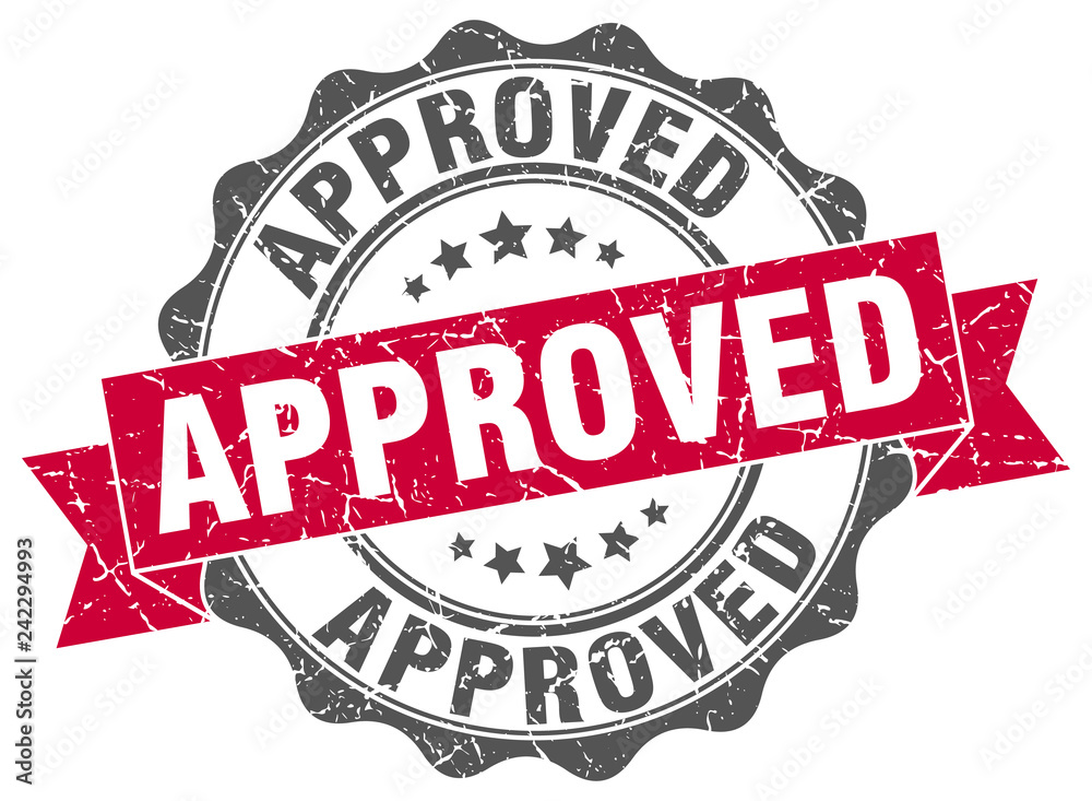 Obraz premium approved stamp. sign. seal