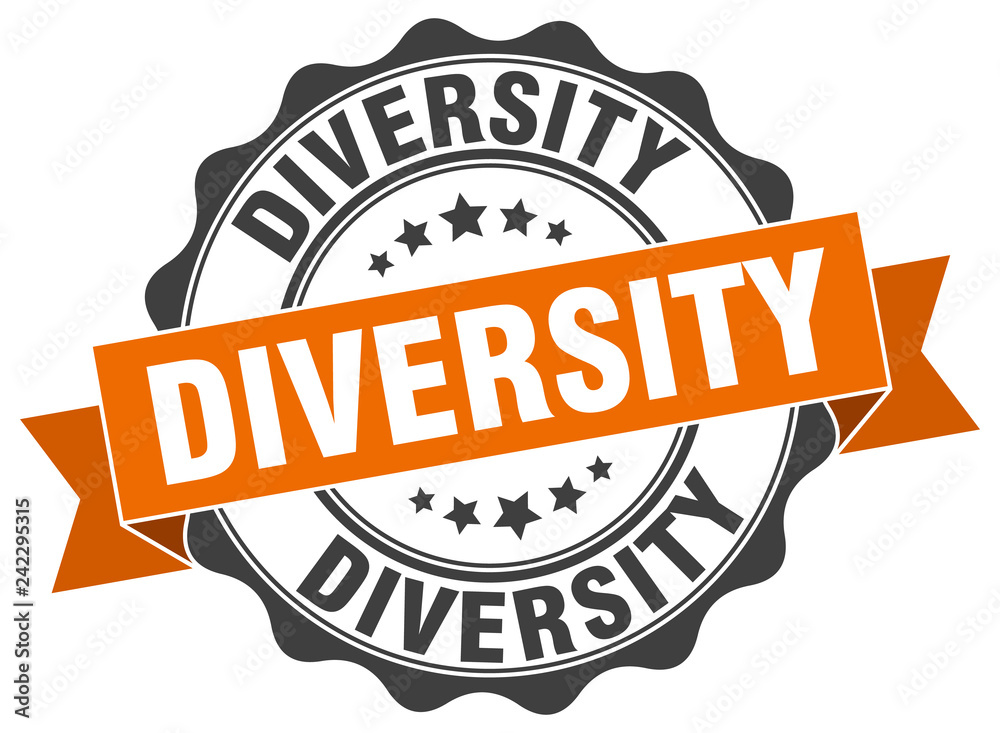 Obraz premium diversity stamp. sign. seal