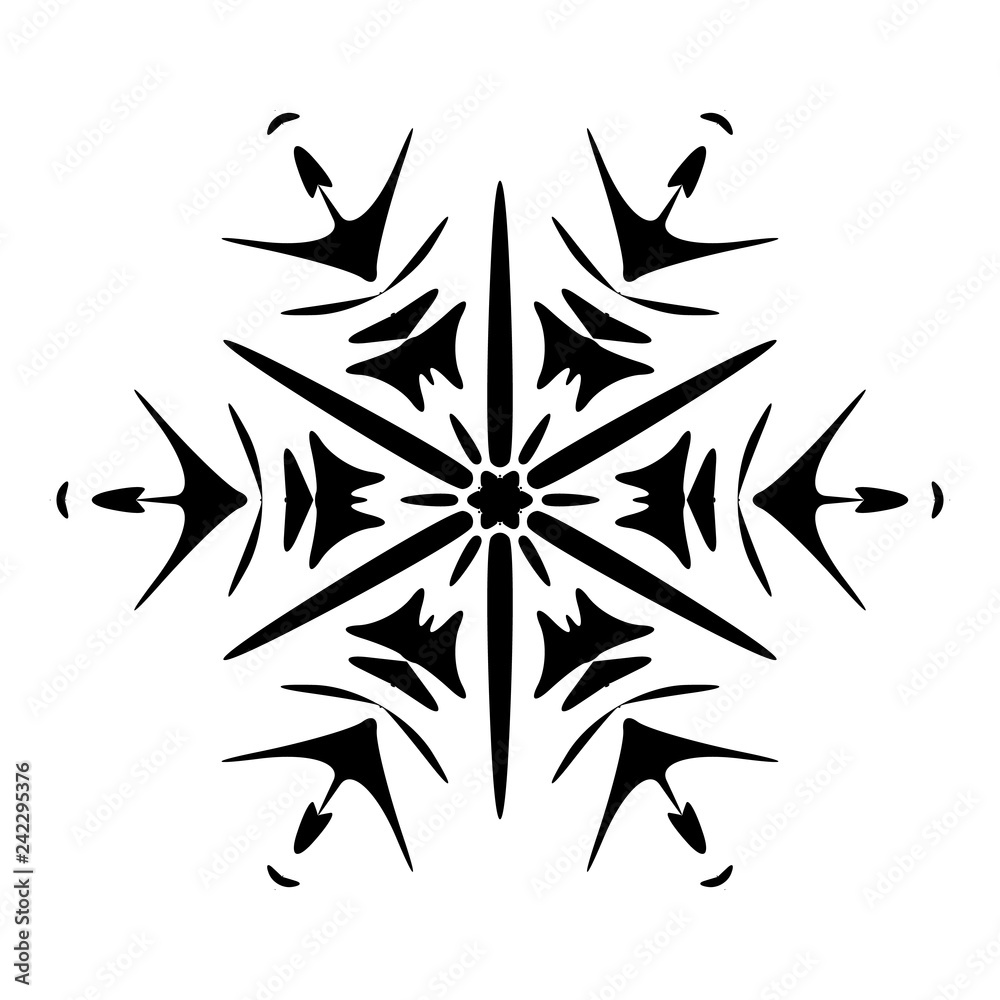 Simple Snowflake Template Simple Snowflake Template