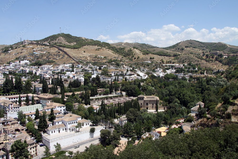  View of the city of Granada from the Alhambra