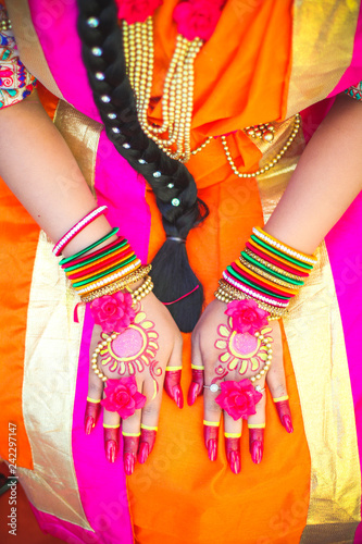 Girl in traditional dress