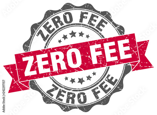 zero fee stamp. sign. seal
