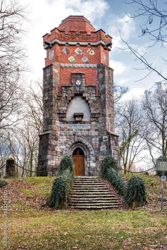 Germany, Pritzwalk, Trappenberg Historic Bismarck tower (Bismarckturm