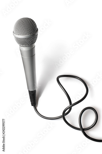 Microphone, isolated on white background