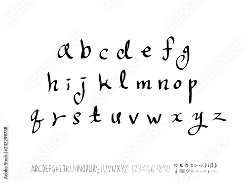 벡터 문자 / 손으로 쓴 글씨체